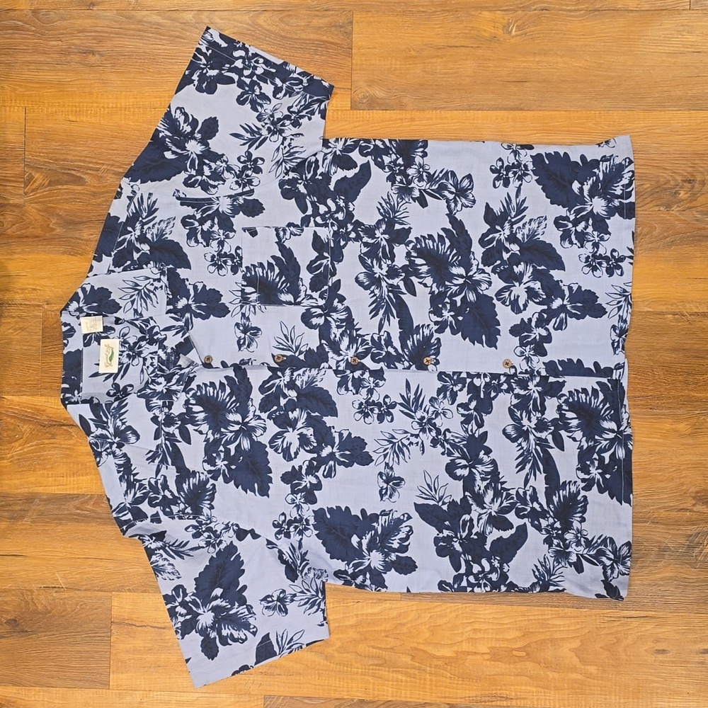 Good Life Men’s 100% Silk Hawaiian Button Down Camp Shirt (Size:XXXL) EUC